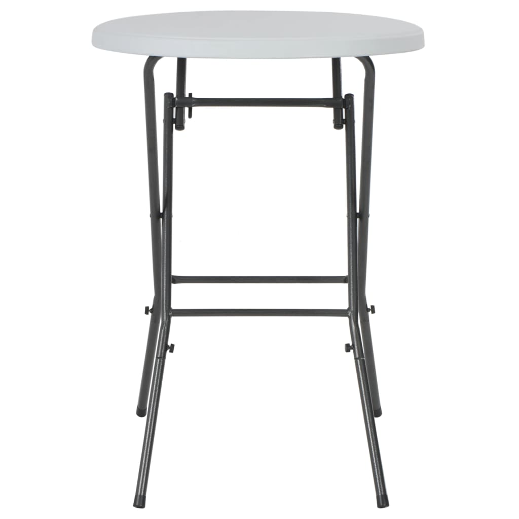 Tavolo da Bar Pieghevole Bianco 80x110 cm in HDPE