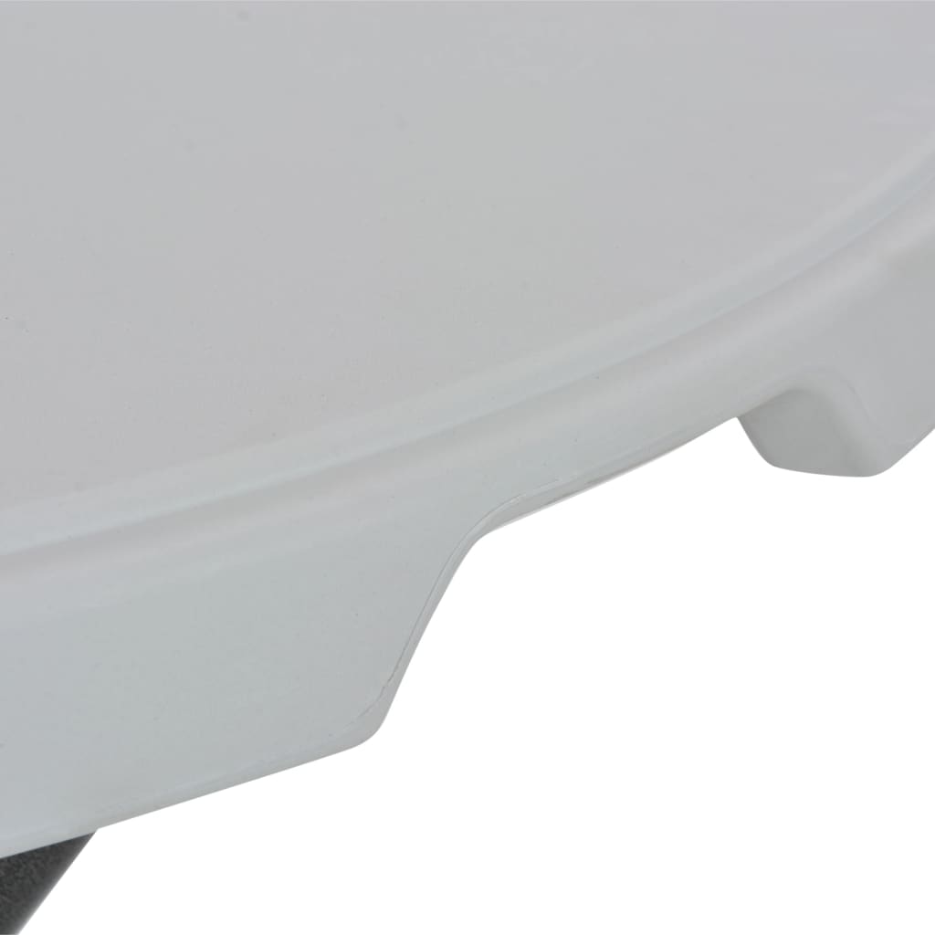 Tavolo da Bar Pieghevole Bianco 80x110 cm in HDPE
