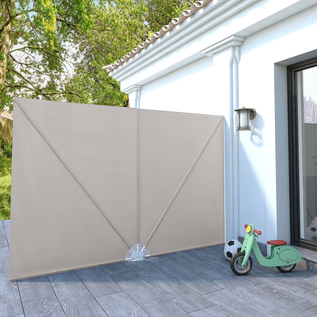 Tenda Laterale per Terrazza Pieghevole Crema 300x200 cm | homemem39