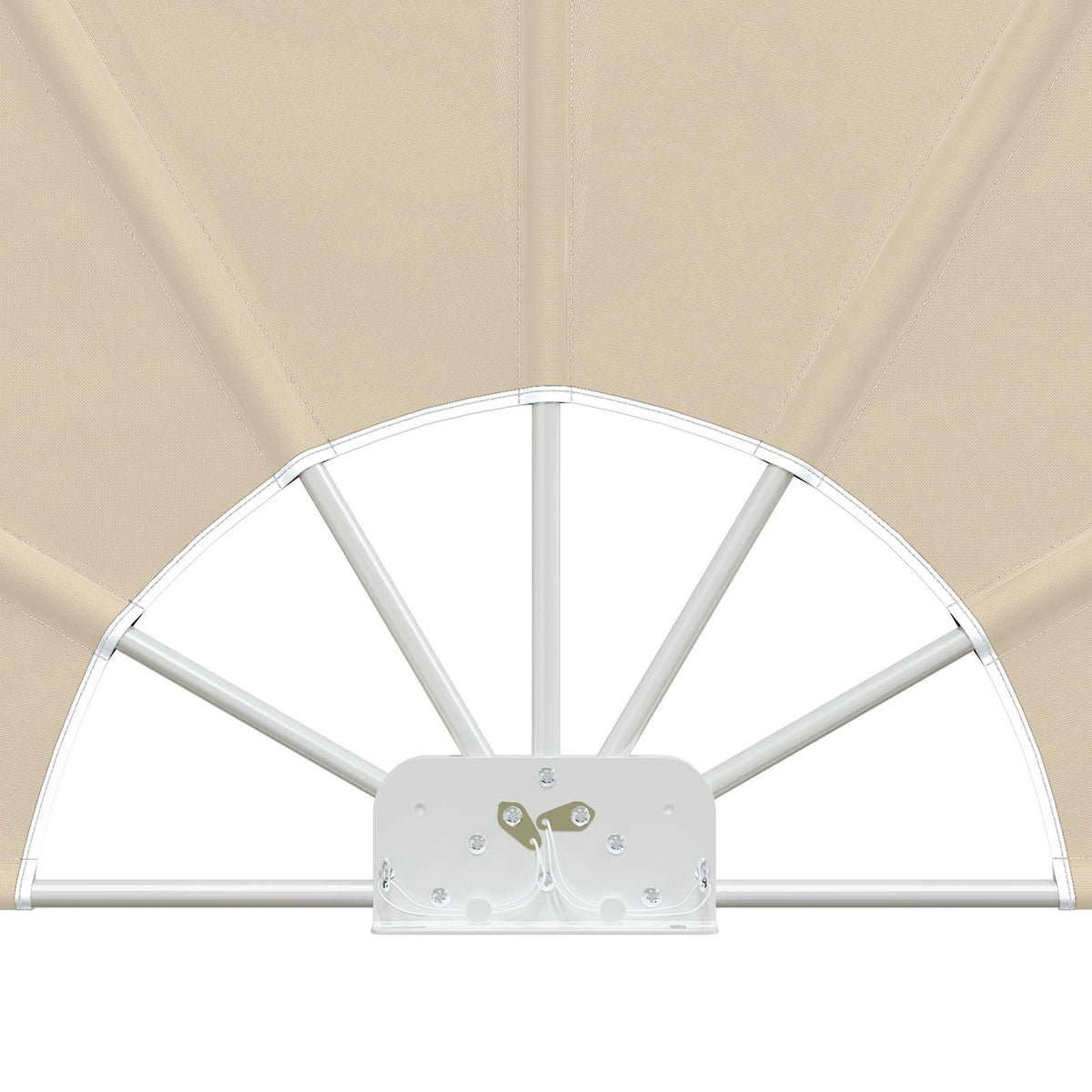 Tenda Laterale per Terrazza Pieghevole Crema 160 cm