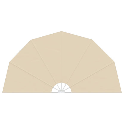 Tenda Laterale per Terrazza Pieghevole Crema 160 cm