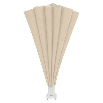 Tenda Laterale per Terrazza Pieghevole Crema 160 cm