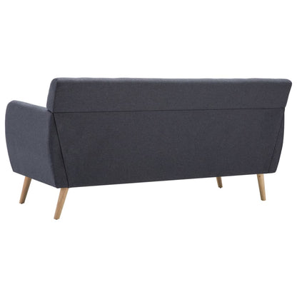 3-Sitzer-Sofa mit Stoffbezug, 172 x 70 x 82 cm, Dunkelgrau