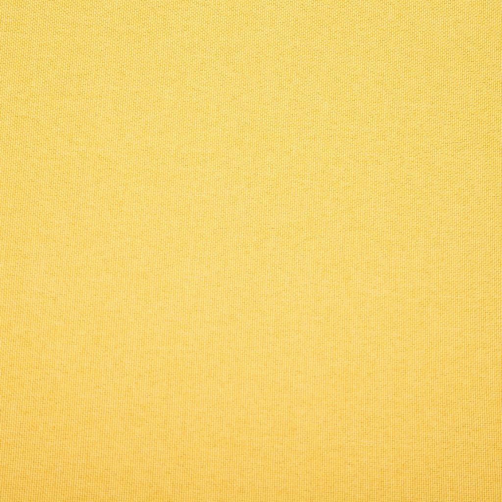 Divano a 3 Posti Rivestito in Tessuto 172x70x82 cm Giallo