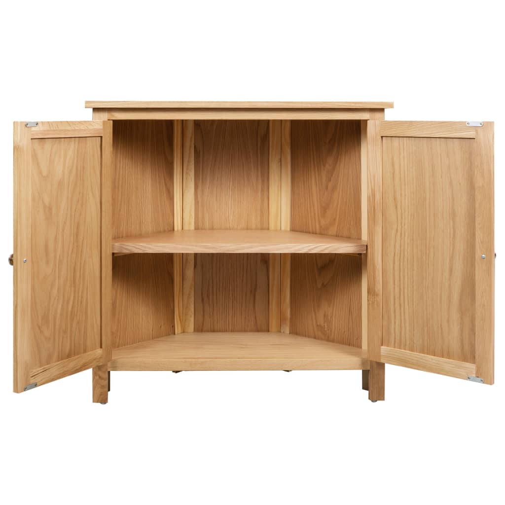 Armadietto ad Angolo 80x33,5x78 cm in Massello di Rovere | homemem39