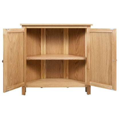 Armadietto ad Angolo 80x33,5x78 cm in Massello di Rovere | homemem39
