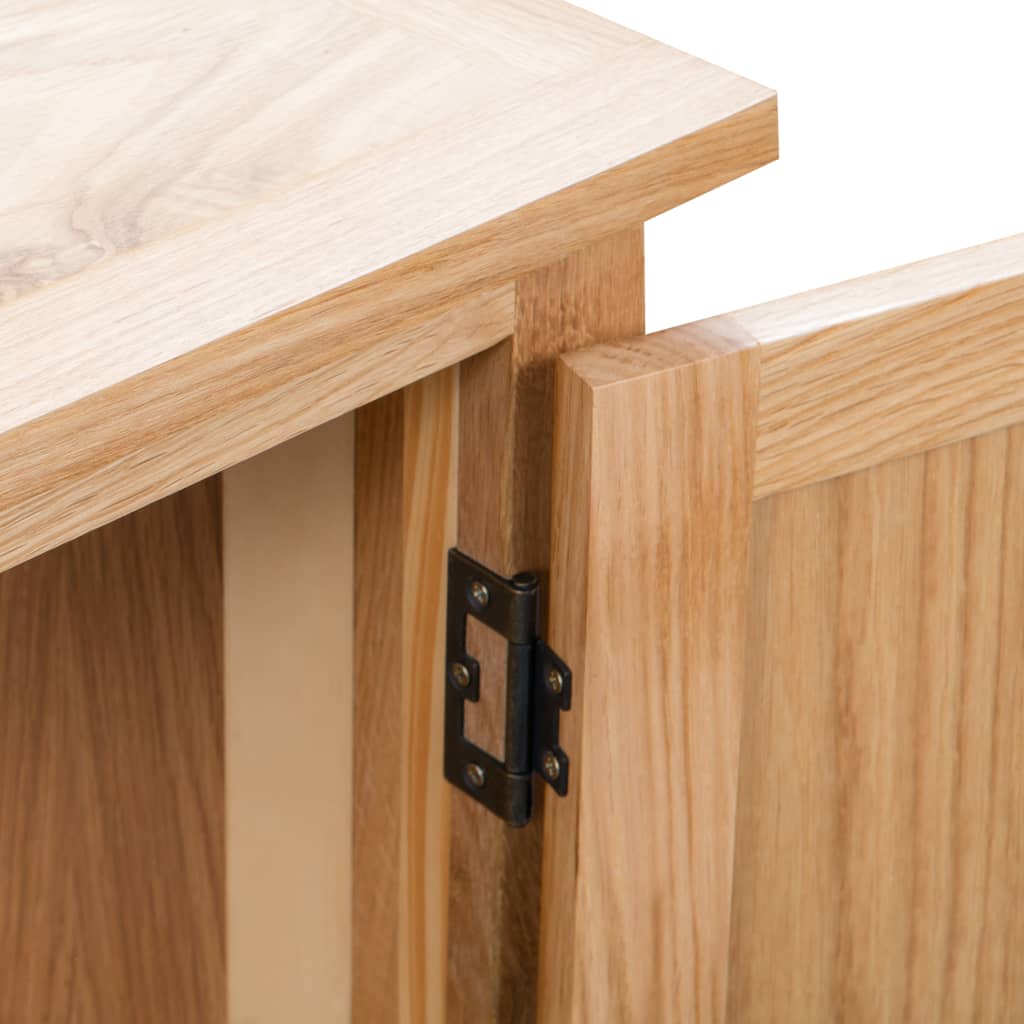 Armadietto ad Angolo 80x33,5x78 cm in Massello di Rovere | homemem39