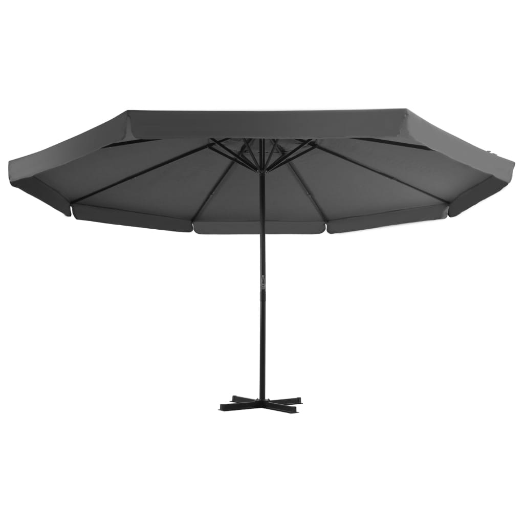 Ombrellone da Esterni con Palo in Alluminio 500 cm Antracite | homemem39