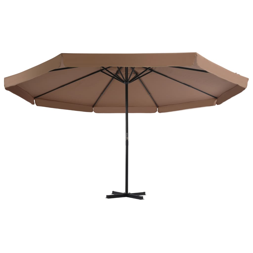 Ombrellone da Esterni con Palo in Alluminio 500 cm Grigio Talpa | homemem39