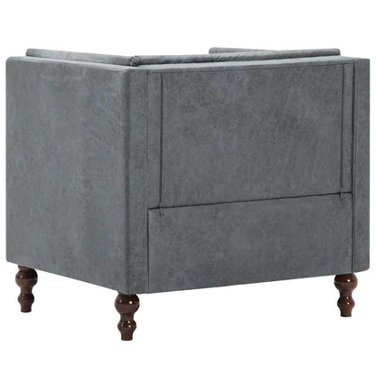 Gray Fabric Armchair