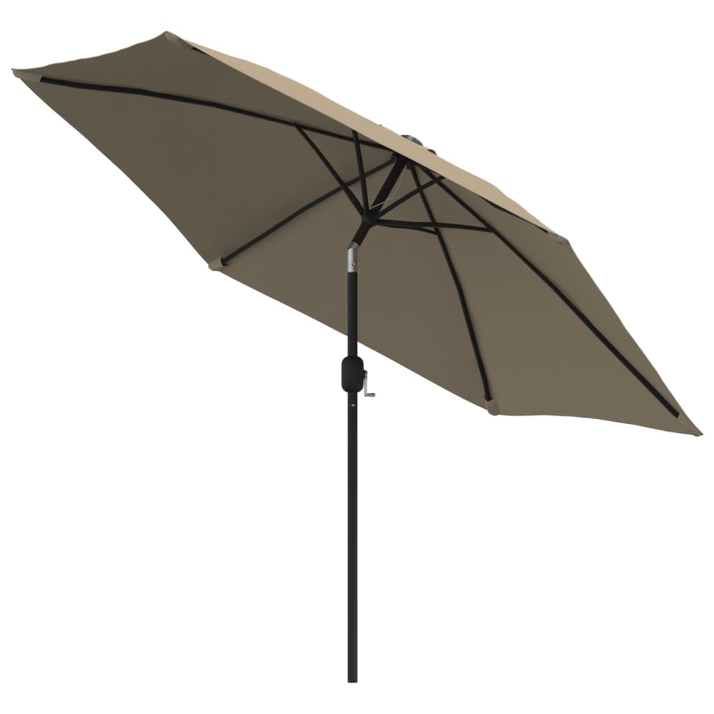 Ombrellone da Esterni con Palo in Metallo 300 cm Grigio Talpa | homemem39