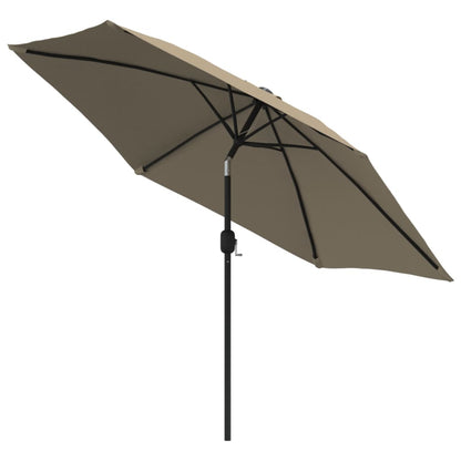 Ombrellone da Esterni con Palo in Metallo 300 cm Grigio Talpa | homemem39
