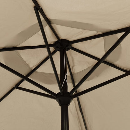 Ombrellone da Esterni con Palo in Metallo 300 cm Grigio Talpa | homemem39