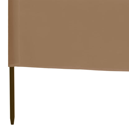 Paravento a 3 Pannelli in Tessuto 400x120cm Grigio Talpa | homemem39