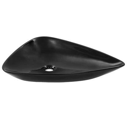 Triangular Black Ceramic Sink 645x455x115 mm