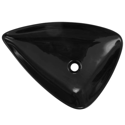 Triangular Black Ceramic Sink 645x455x115 mm