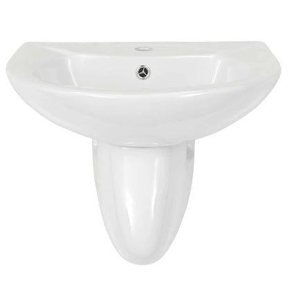 Lavabo Bianco 52 x 45 x 49 cm Ceramica Smaltata | homemem39