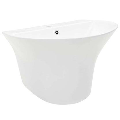 Lavabo Bianco 56 x 48 x 42 cm Ceramica Smaltata