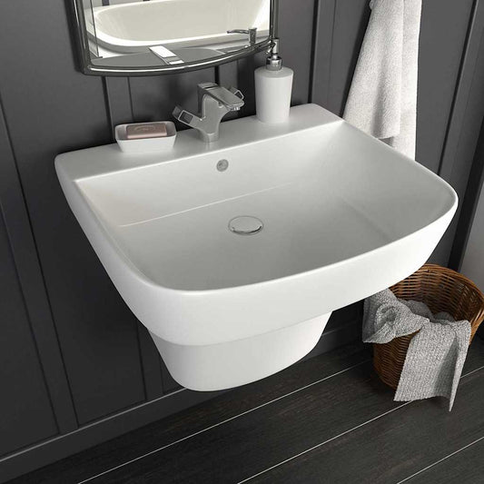 Lavabo Bianco 50 x 45 x 41 cm Ceramica Smaltata
