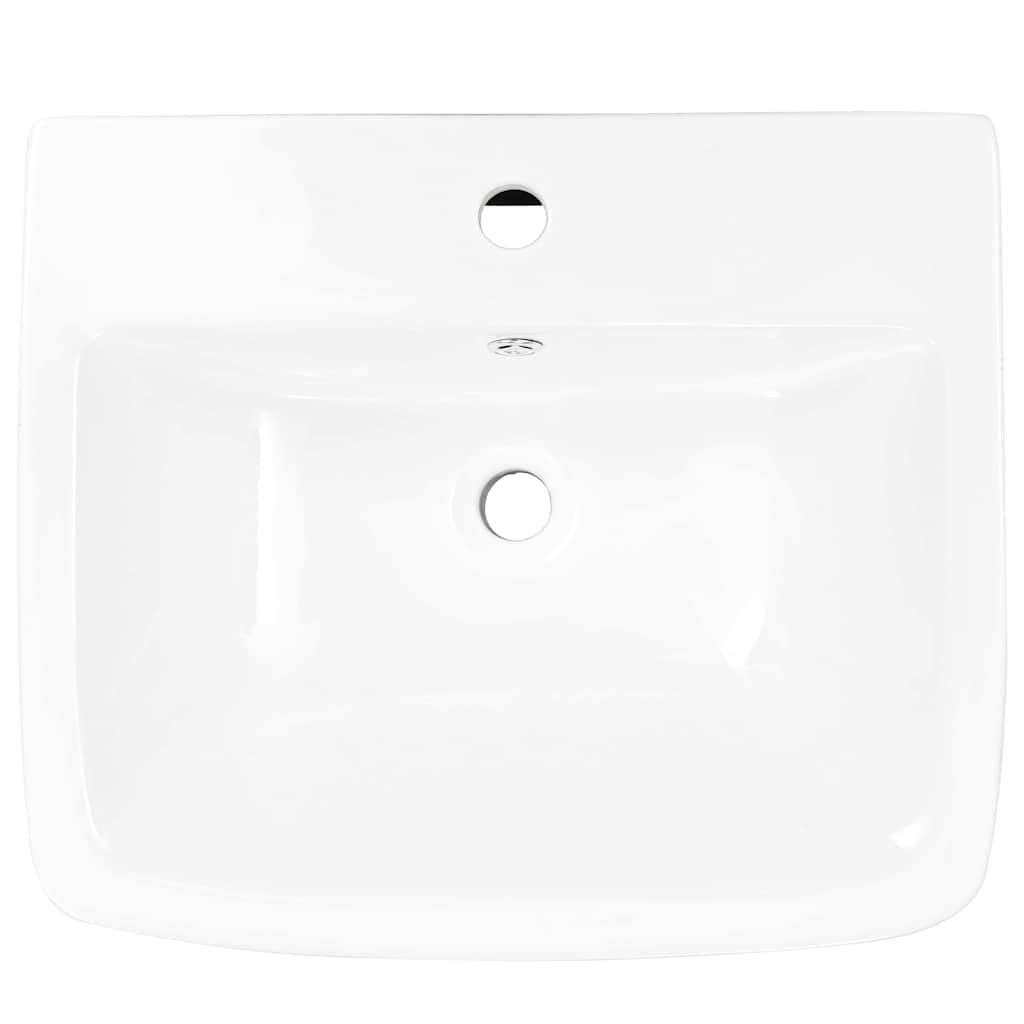 Lavabo Bianco 53 x 44 x 37 cm Ceramica Smaltata