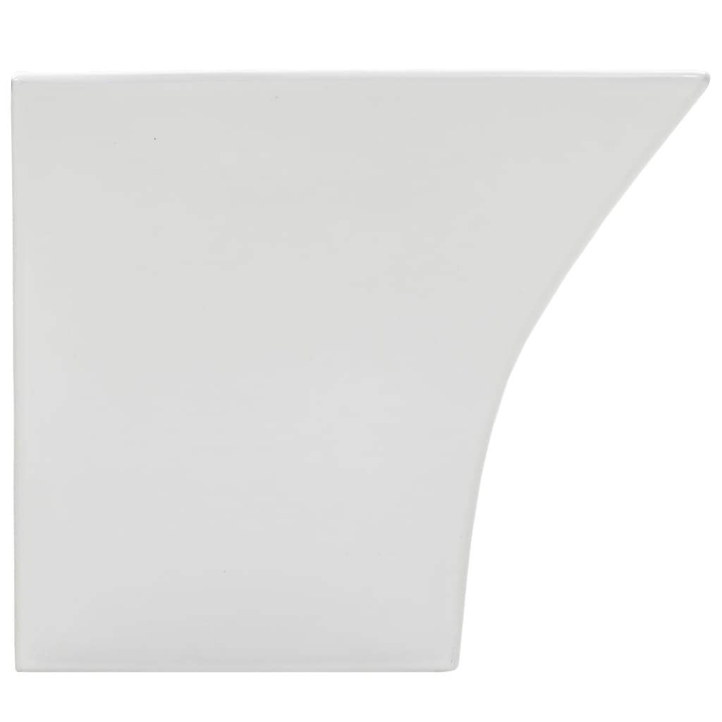 Lavabo a Parete in Ceramica Bianco 500x450x410 mm