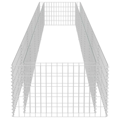 Gabbione Letto Rialzato in Acciaio Zincato 540x90x50 cm - homemem39