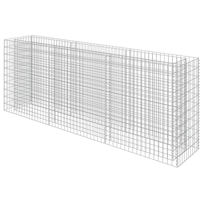 Gabbione Letto Rialzato in Acciaio Zincato 270x50x100 cm