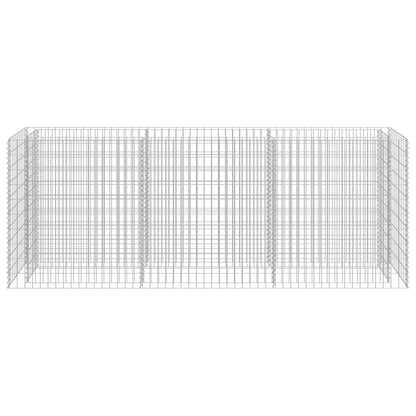 Gabbione Letto Rialzato in Acciaio Zincato 270x50x100 cm | homemem39