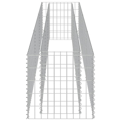 Gabbione Letto Rialzato in Acciaio Zincato 270x50x50 cm - homemem39