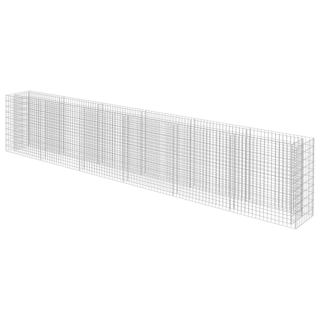 Gabbione Letto Rialzato in Acciaio Zincato 540x50x100 cm