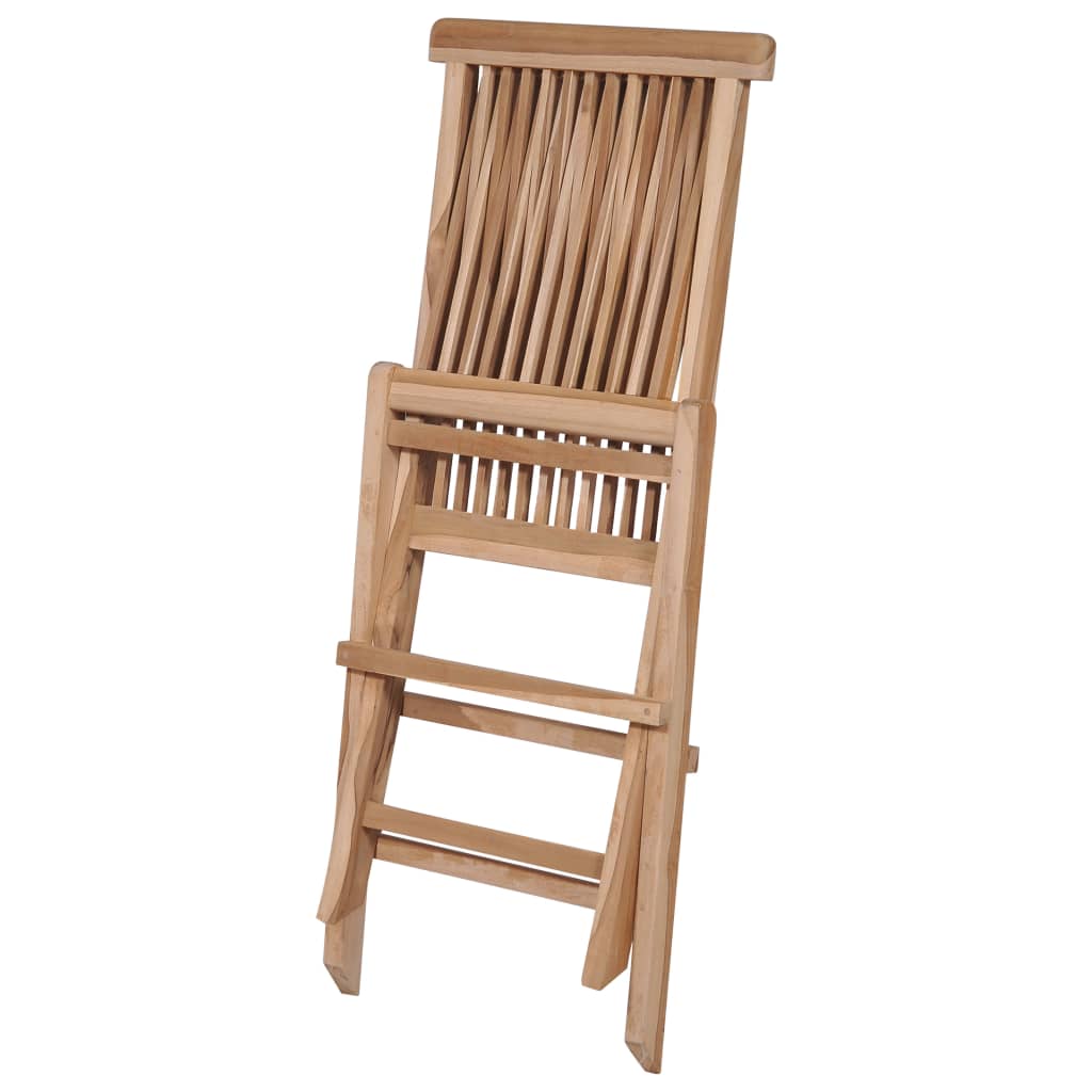 Set da Pranzo da Giardino 7 pz Pieghevole in Massello di Teak - homemem39