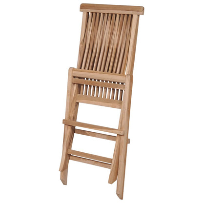 Set da Pranzo da Giardino 7 pz Pieghevole in Massello di Teak - homemem39