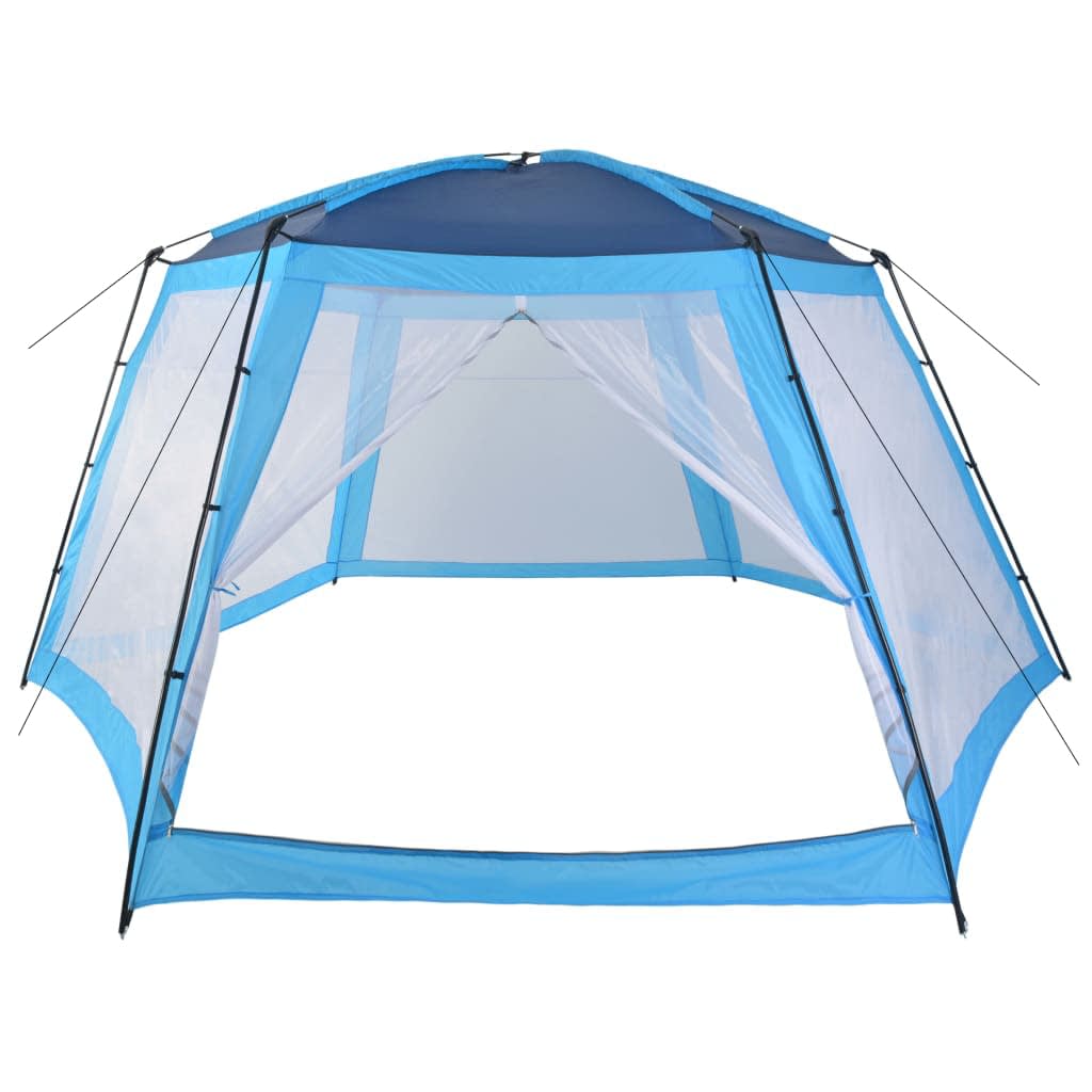 Tenda per Piscina in Tessuto 590x520x250 cm Blu - homemem39