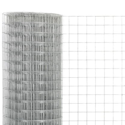 Recinzione in Rete per Pollaio Acciaio Zincato 10x1,5 m Argento | homemem39