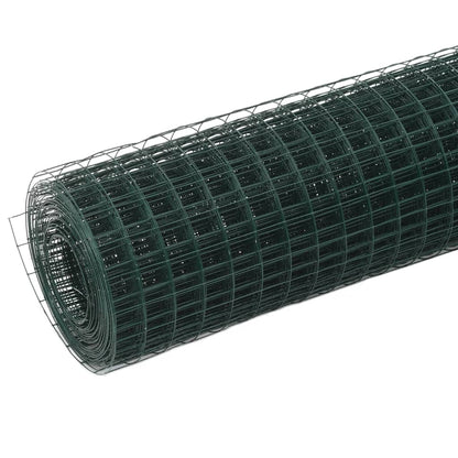 Recinzione in Rete per Pollaio in Acciaio e PVC 10x0,5 m Verde - homemem39