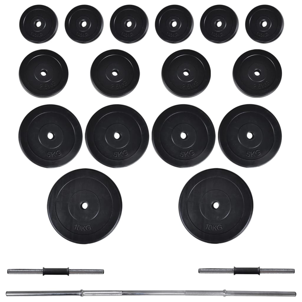 Stazione per Squat con Bilanciere e Set di Manubri da 60,5 kg | homemem39