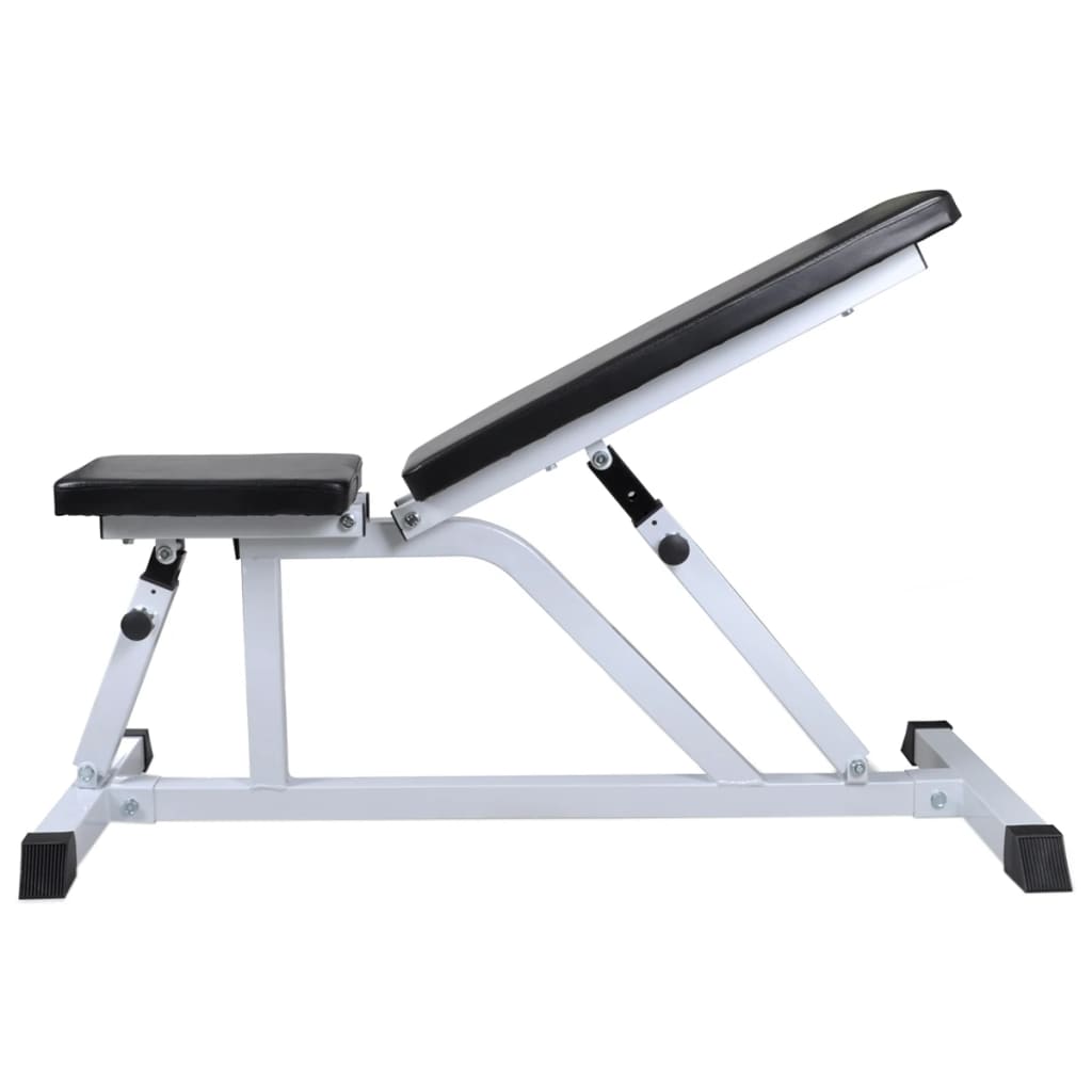 Panca da Palestra con Bilanciere e Set di Manubri 30,5 kg | homemem39