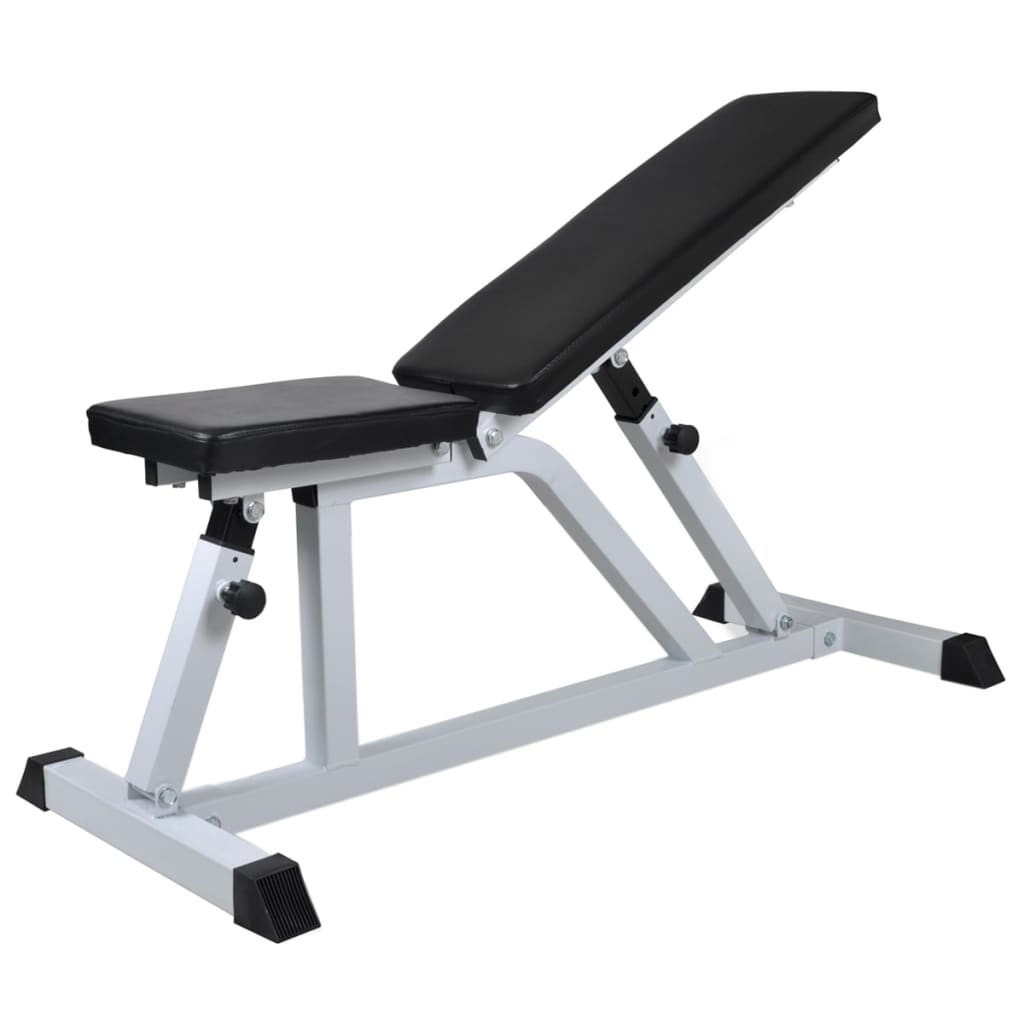 Panca da Palestra con Bilanciere e Set di Manubri 30,5 kg | homemem39