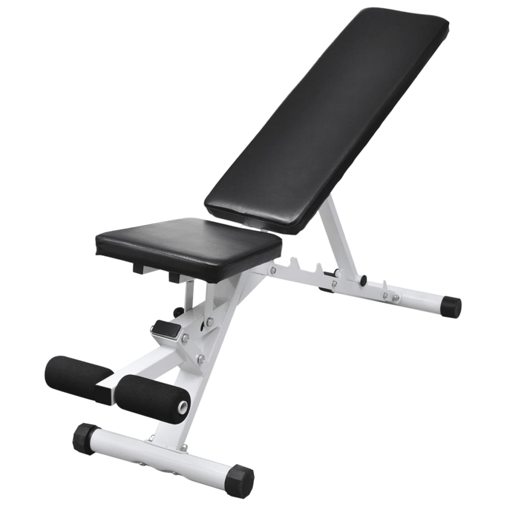 Panca da Palestra con Bilanciere e Set di Manubri 30,5 kg | homemem39