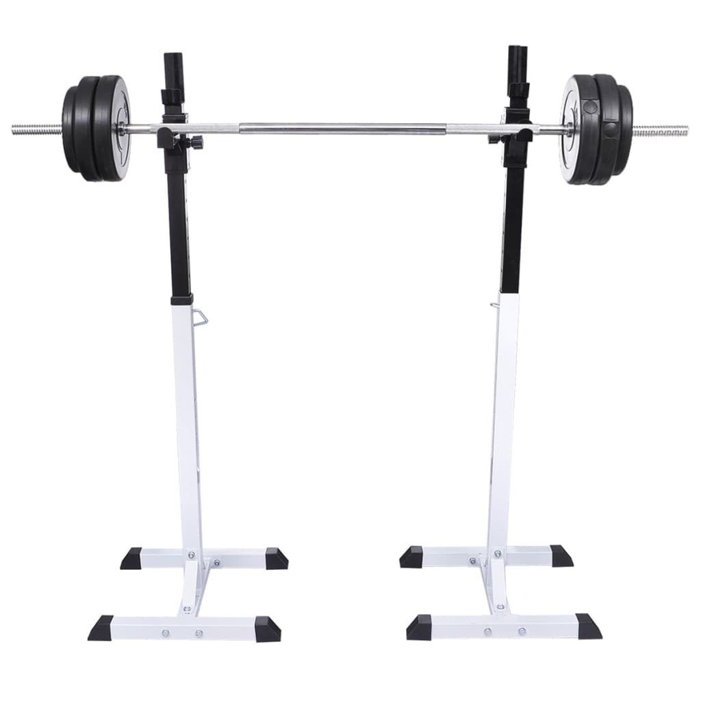 Stazione per Squat con Bilanciere e Set di Manubri da 30,5 kg | homemem39