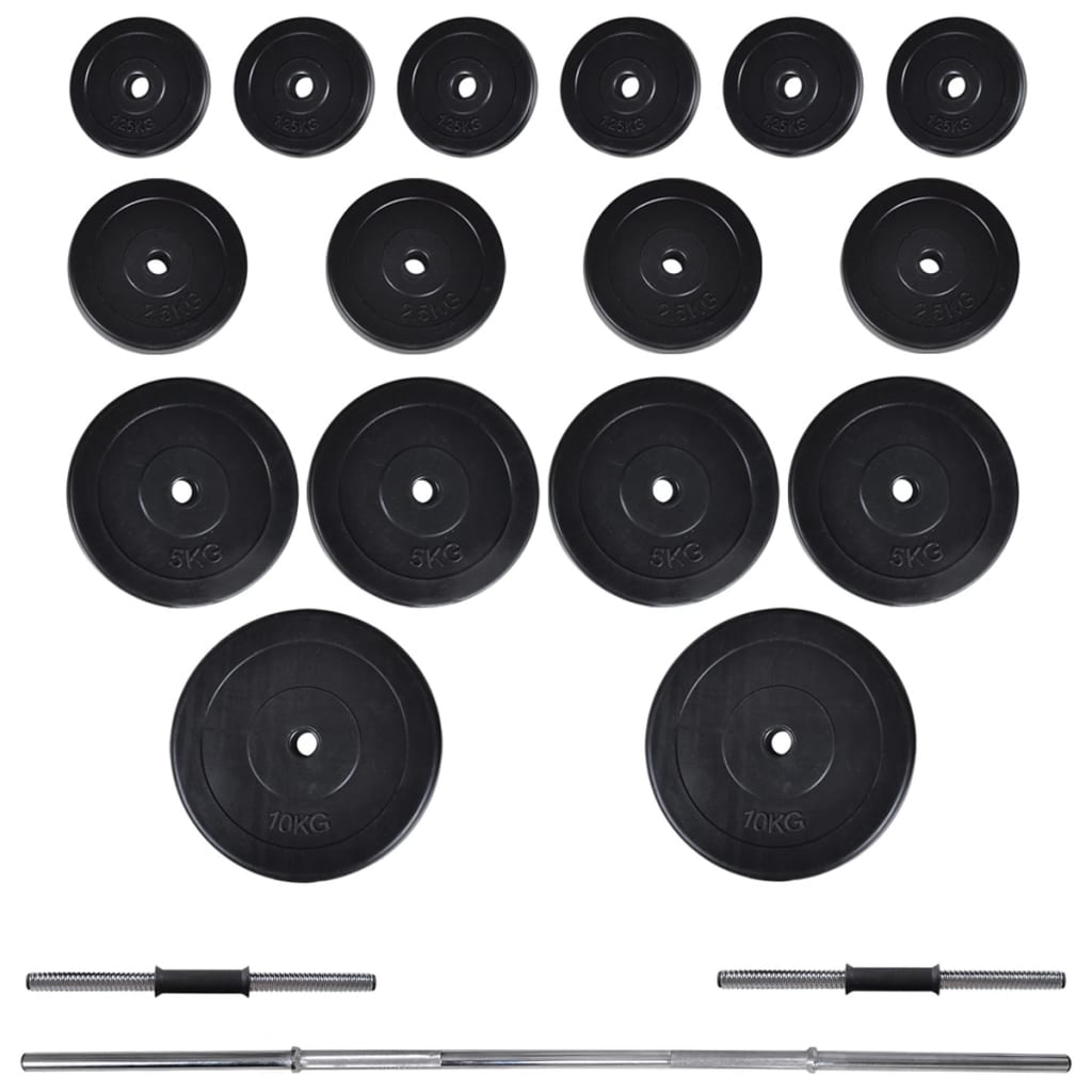 Macchina da Parete con Bilanciere e Set Manubri 60,5 kg | homemem39