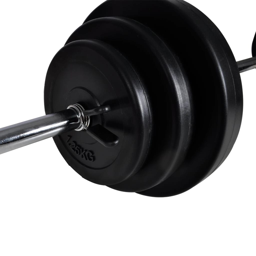 Macchina da Parete con Bilanciere e Set Manubri 30,5 kg | homemem39