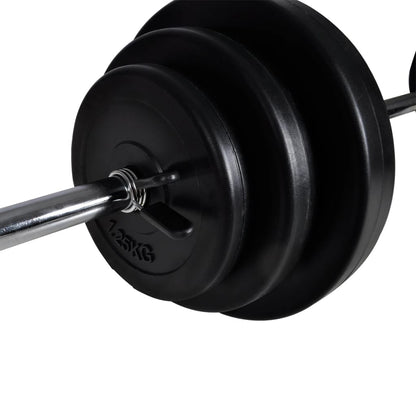 Macchina da Parete con Bilanciere e Set Manubri 30,5 kg | homemem39