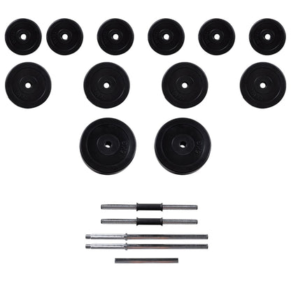 Macchina da Parete con Bilanciere e Set Manubri 30,5 kg | homemem39