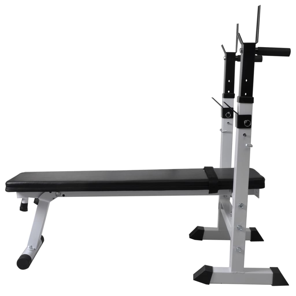 Panca Multifunzione con Bilanciere e Set di Manubri 60,5 kg | homemem39