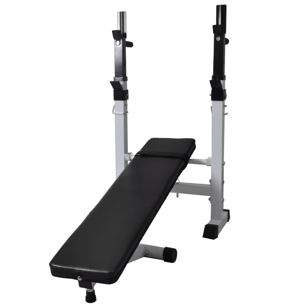 Panca Multifunzione con Bilanciere e Set di Manubri 60,5 kg | homemem39