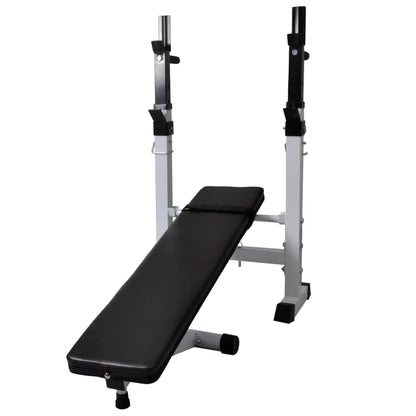 Panca Multifunzione con Bilanciere e Set di Manubri 60,5 kg | homemem39