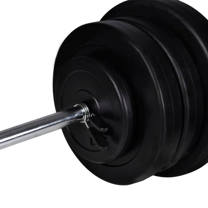 Panca Multifunzione con Bilanciere e Set di Manubri 60,5 kg | homemem39