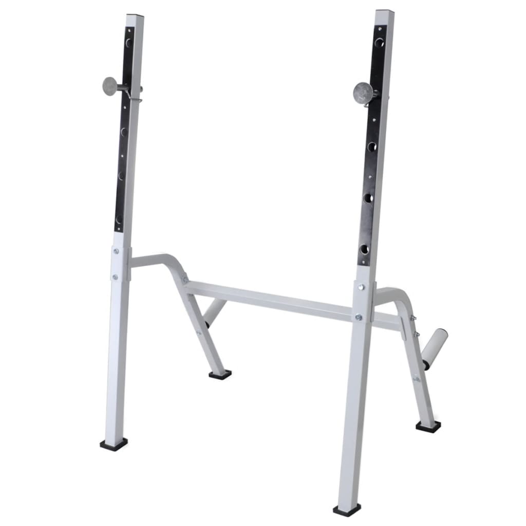 Panca Multifunzione con Bilanciere e Set di Manubri 60,5 kg | homemem39