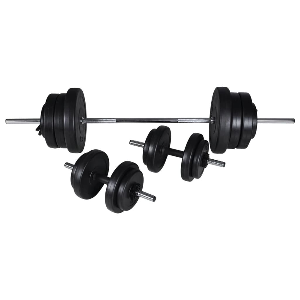 Panca Multifunzione con Bilanciere e Set di Manubri 60,5 kg | homemem39